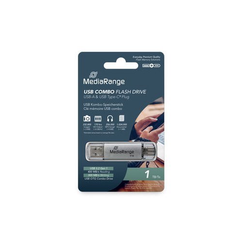 Pendrive Combo 1TB USB 3.2 Mediarange High P.