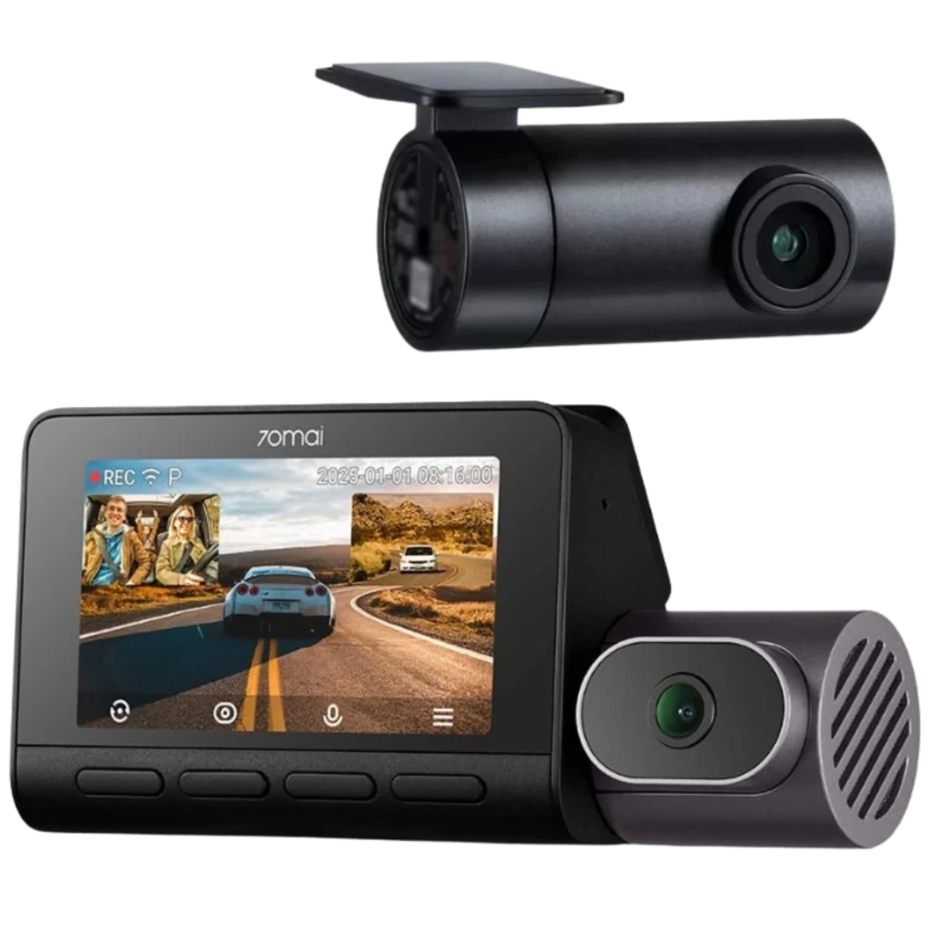 70mai 4K T800 HDR supercondensador WiFi 5GHz 3 pulgadas Dashcam + Cámara Trasera 70mai RC24