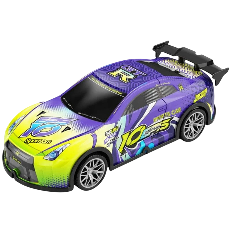805P 1/22 4WD Drift Lila Amarillo 35m de alcance Coche RC eléctrico