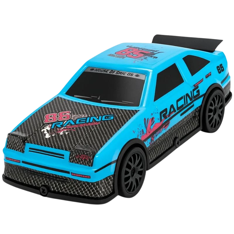 810P 1/22 4WD Drift Negro Azul Claro 35m de alcance Coche RC eléctrico