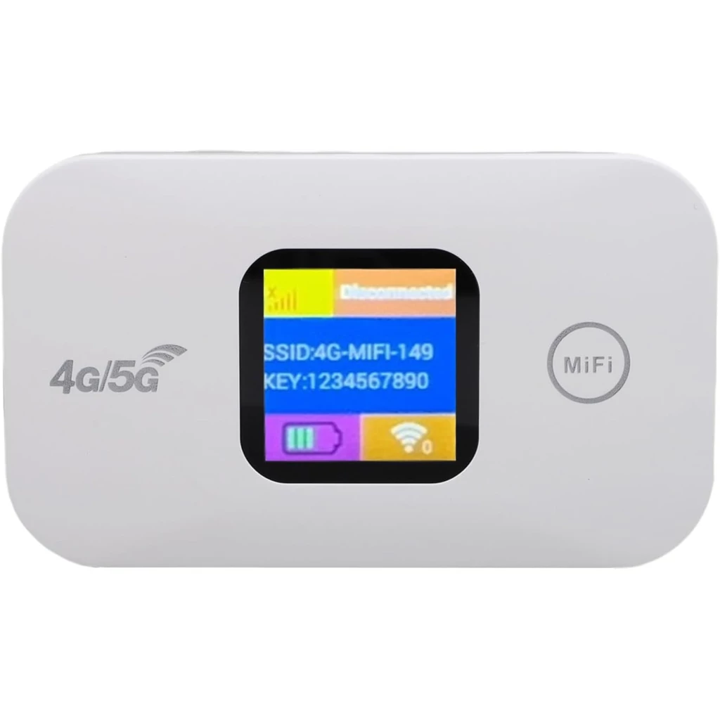 A8 4G LTE 3000mAh Blanco WiFi 5 Router portátil