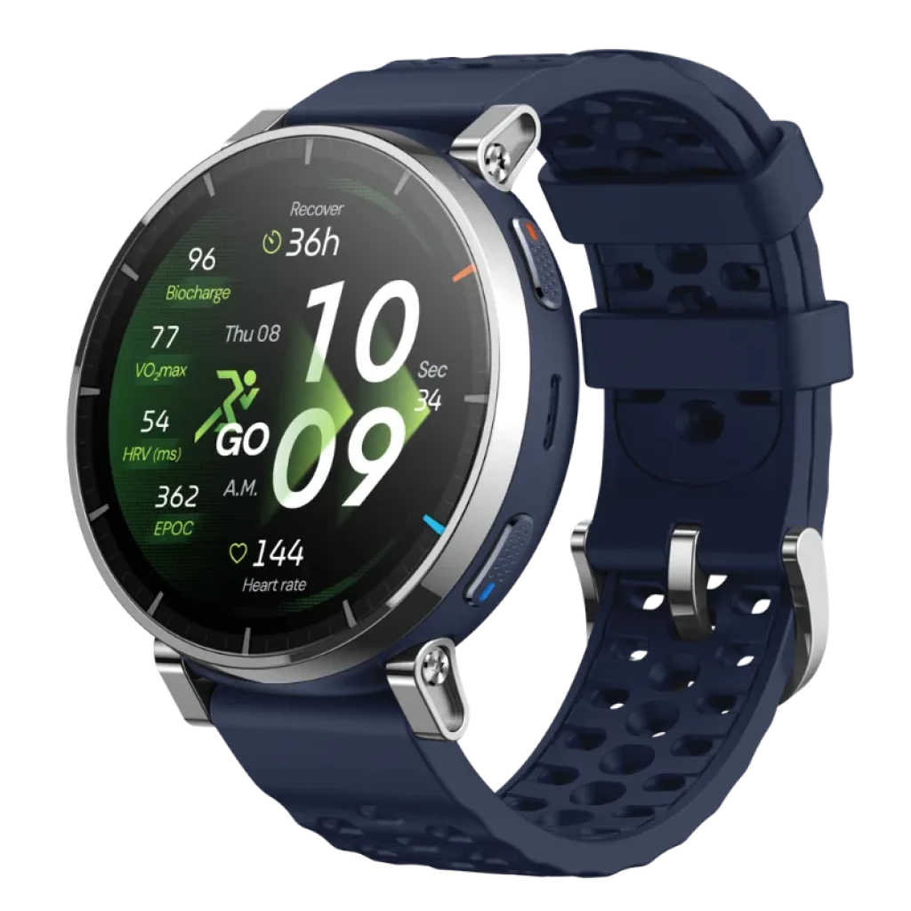 Amazfit Active 3 Premium Azul Atlas 1,32 pulgadas AMOLED GPS NFC 12 días +100 deportes 5ATM Smartwatch