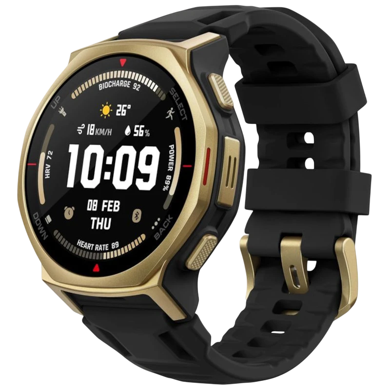 Amazfit T-Rex 3 Pro Dorado 1,32 pulgadas AMOLED GPS NFC Llamadas Bluetooth 19 días +180 deportes 10ATM Smartwatch