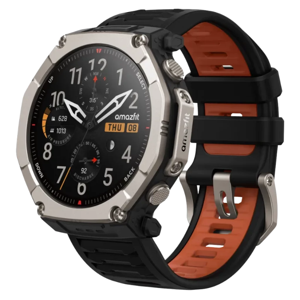 Amazfit T-Rex Ultra 2 Magma Negro 1,5 pulgadas AMOLED GPS NFC Llamadas Bluetooth 30 días +187 deportes 10ATM Smartwatch