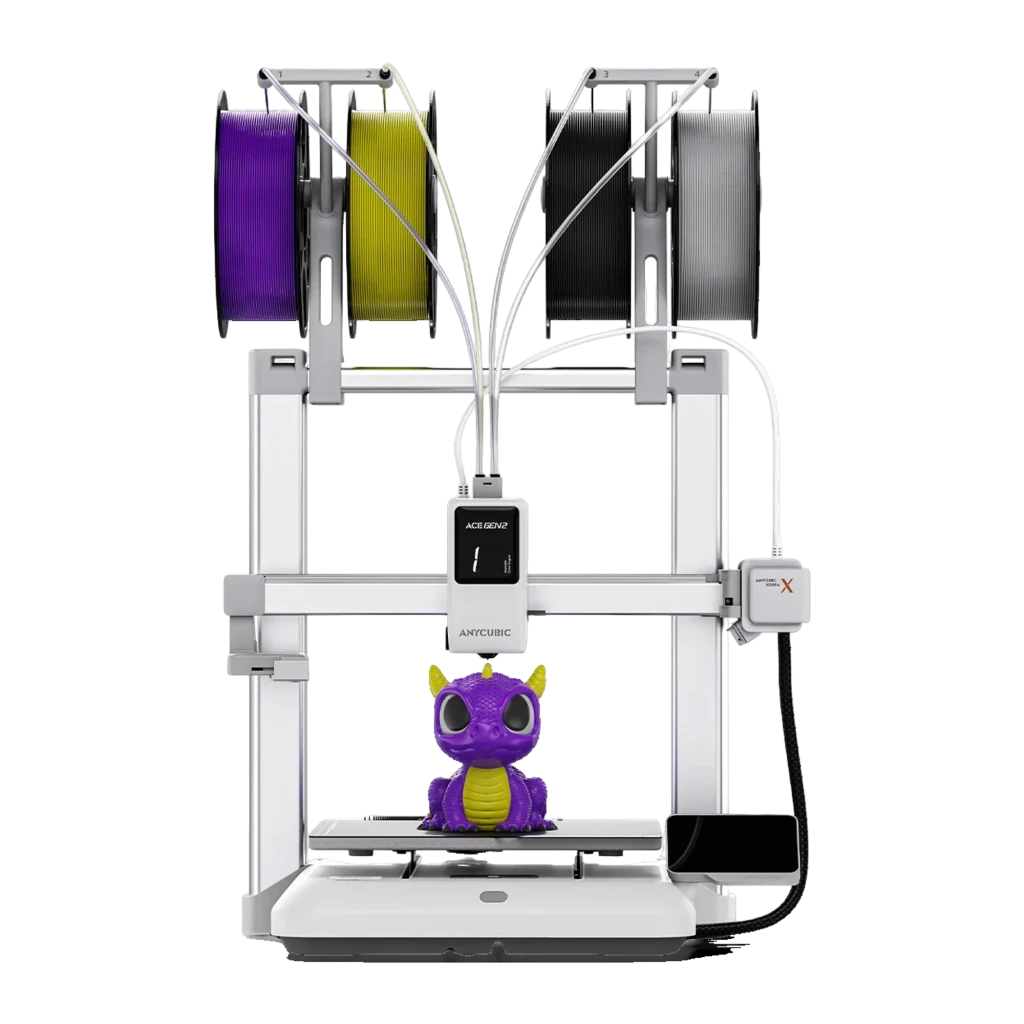 Anycubic Kobra X ACE GEN 2 4 Colores FDM 600mm/s nivelación automática 3,5 pulgadas táctil WiFi cámara Impresora 3D