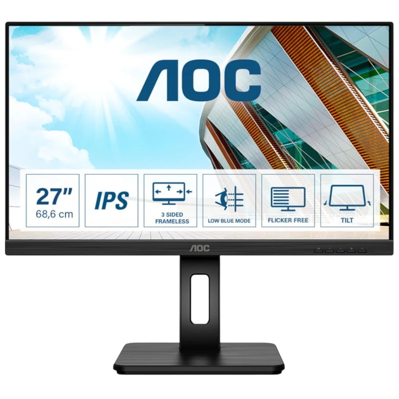AOC 27P2Q Negro 27 pulgadas Full HD IPS 4ms Monitor