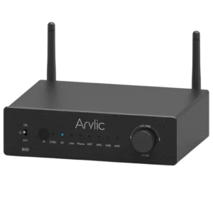 Arylic B50 Bluetooth 5.2 Negro entrada phono Amplificador
