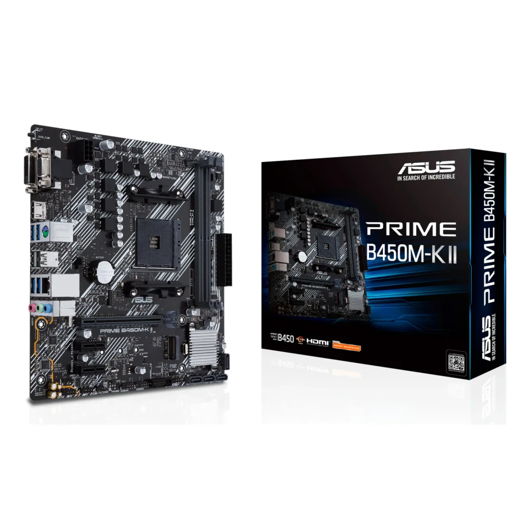 ASUS PRIME B450M-K II AMD B450 AM4 DDR4 mATX Placa base