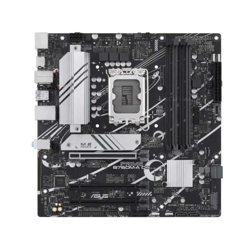ASUS PRIME B760M-A D4-CSM Ethernet 2.5Gbps LGA 1700 micro ATX Intel B760 2 ranuras M.2 Placa base