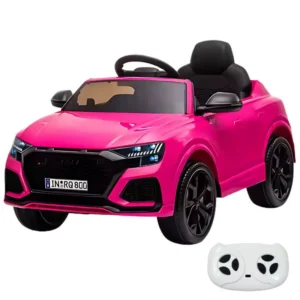 Audi RS Q8 12V Rosa 2 motores 25kg Coche eléctrico para niños