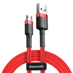Baseus Cafule Cable USB a Micro USB 1M - Carga rápida Rojo