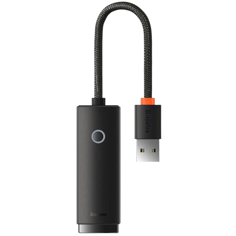 Baseus Lite Series Adaptador USB a RJ45 Negro