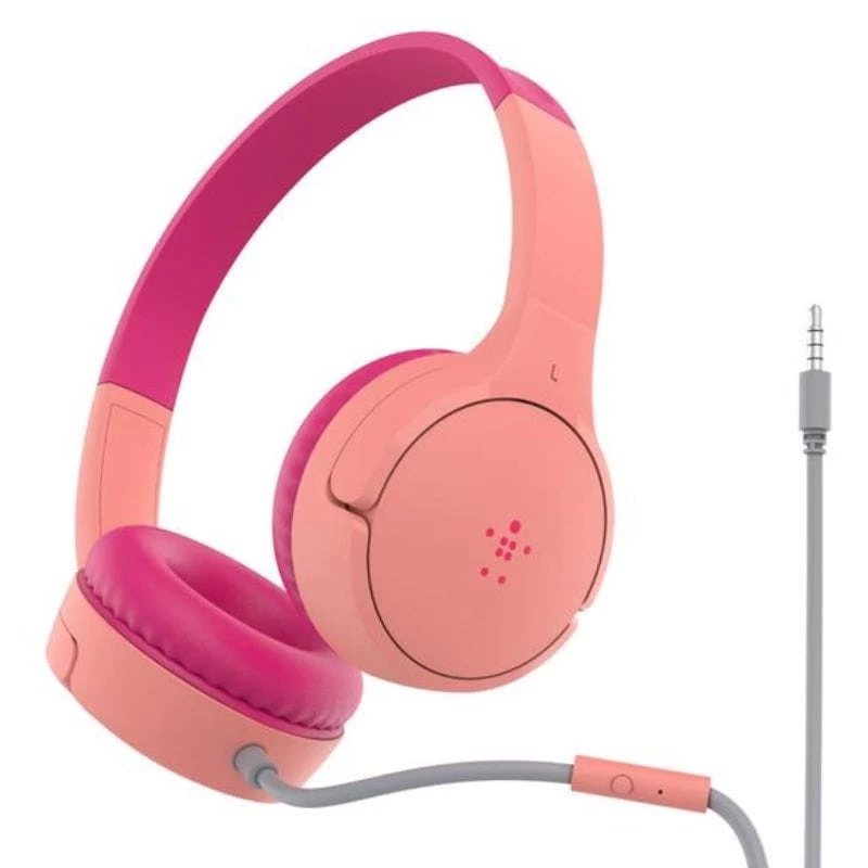 Belkin SoundForm Mini Rosa Diadema con micrófono Auriculares