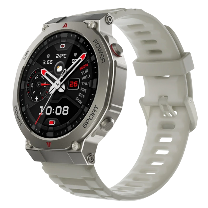 Black Shark GS3 Ultra Plata 1,43 pulgadas AMOLED GPS 18 días +160 deportes 5ATM IP69K Smartwatch