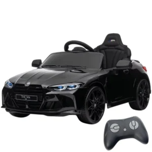 BMW M4 12V Negro 2 motores 5km/h 25kg Coche eléctrico para niños