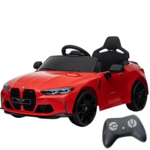 BMW M4 12V Rojo 2 motores 25kg 5km/h Coche eléctrico para niños