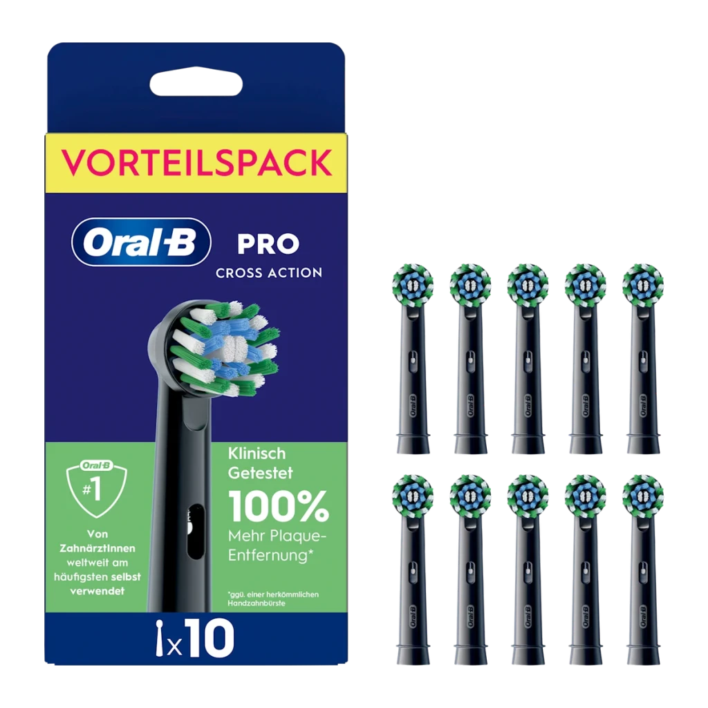 Cabezal de recambio Oral-B Pro CrossAction Negro 10 unidades