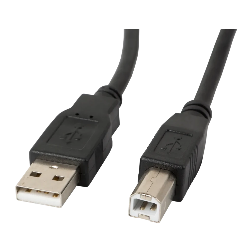 Cable USB Lanberg USB-A 2.0 a USB-B Macho/Macho con Ferrita 1,8 m Negro