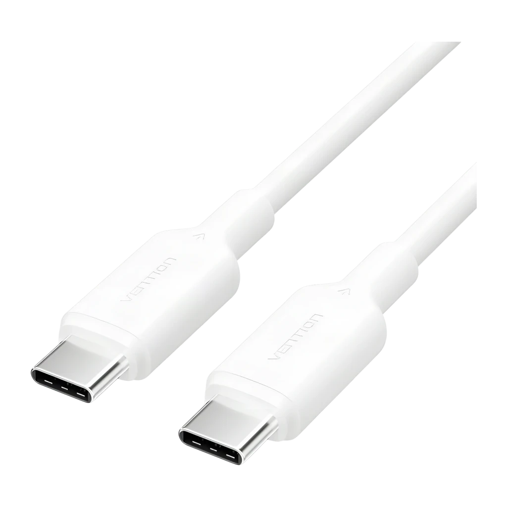 Cable usb Vention TRCWF USB-C a USB-C 2.0 1m 60W Blanco