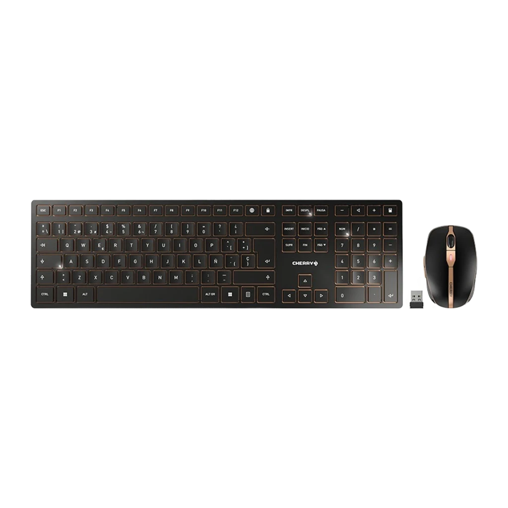 Cherry DW 9100 Slim Español Bluetooth + 2.4GHz Teclado y ratón inalámbrico