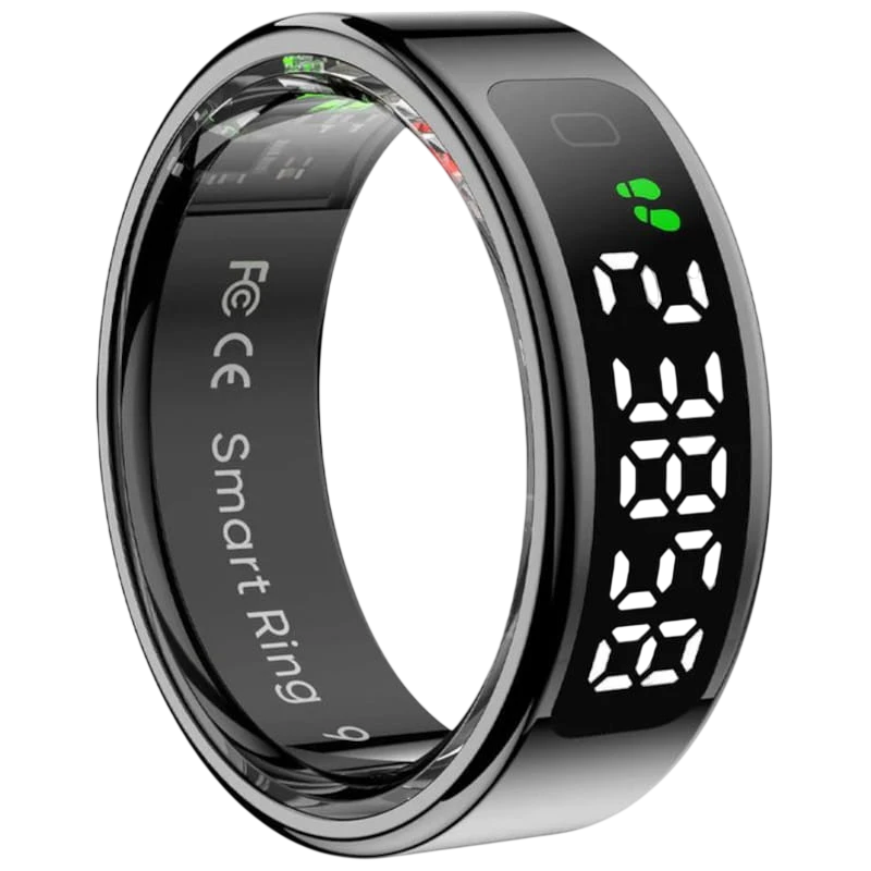 COLMI R12 Talla 8 Negro Bluetooth Anillo inteligente