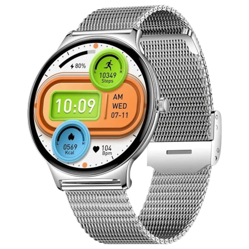COLMI V89 Correa Metal Plata 1,43 pulgadas AMOLED 7 días +100 deportes IP67 Smartwatch