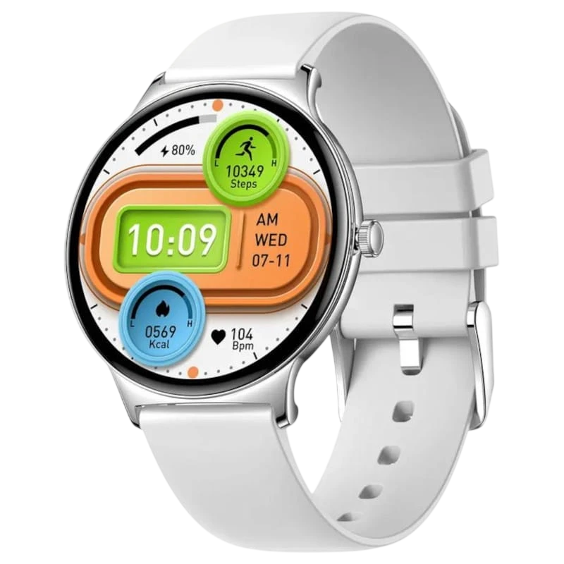 COLMI V89 Correa Silicona Plata 1,43 pulgadas AMOLED 7 días +100 deportes IP67 Smartwatch