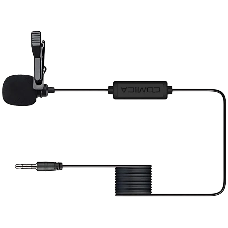 COMICA TRRS 4,5 m Micrófono lavalier para smartphone