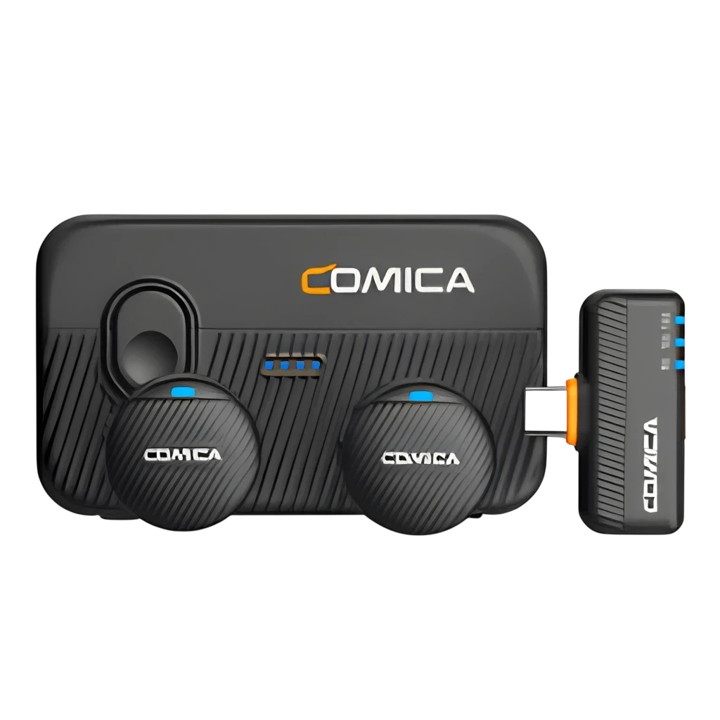 Comica Vimo Me Smartphone Combo Negro Omnidireccional USB-C 200m de alcance 5h Micrófono inalámbrico