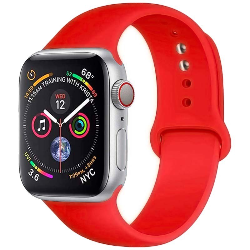 Correa de Silicona Apple Watch 42/44/45/49mm Rojo