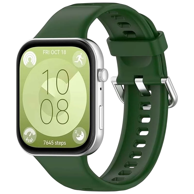 Correa de silicona Huawei Watch Fit 3 Verde Oscuro