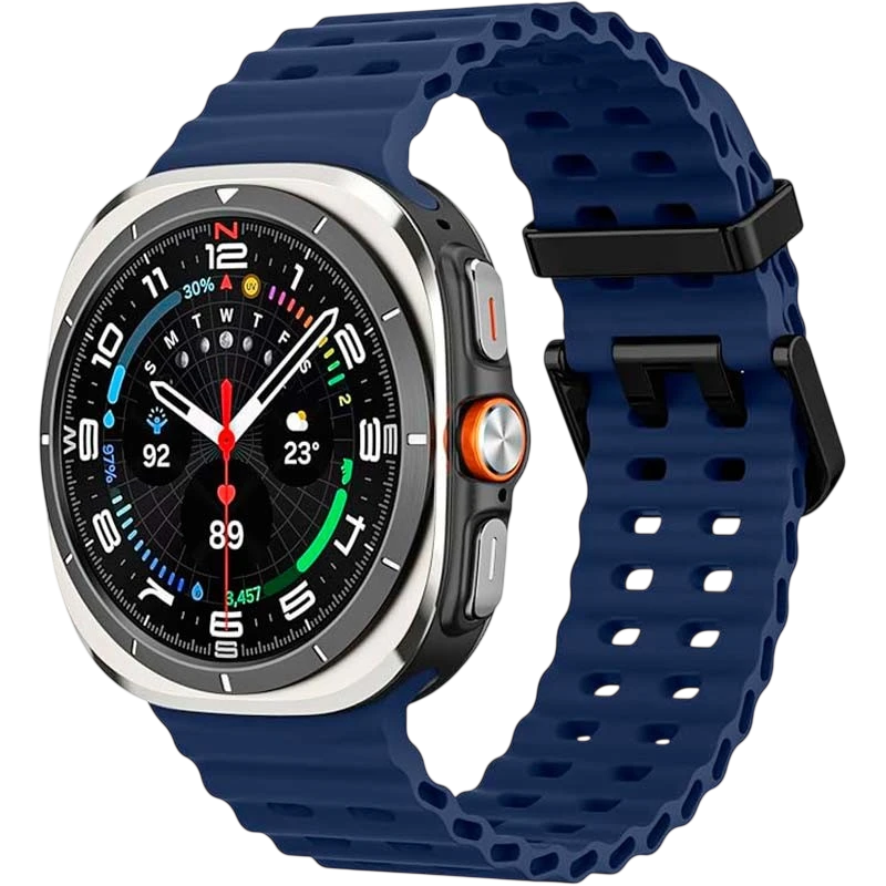 Correa de silicona Samsung Galaxy Watch Ultra/Ultra 2 Azul Oscuro