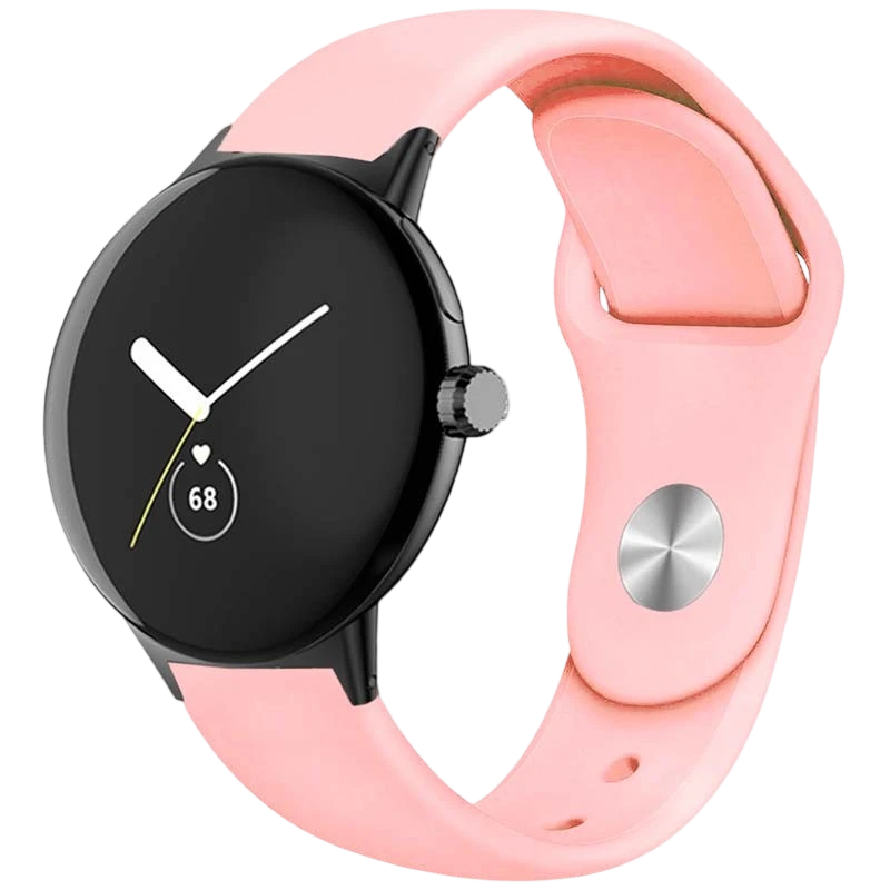 Correa Universal Elegance Silicona 20mm Salmón para Smartwatch Xiaomi/Amazfit/Samsung/Huawei/Realme/Ticwatch