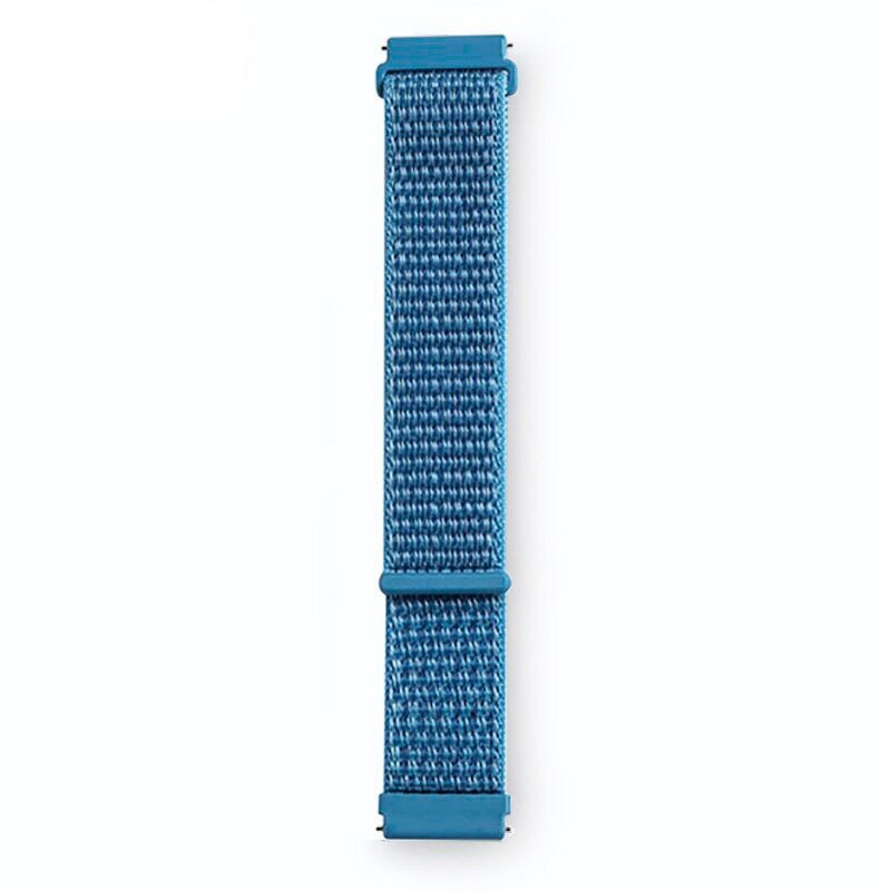 Correa Universal Nailon 20mm para Smartwatch Xiaomi/Amazfit/Samsung/Huawei/Realme/Ticwatch Azul