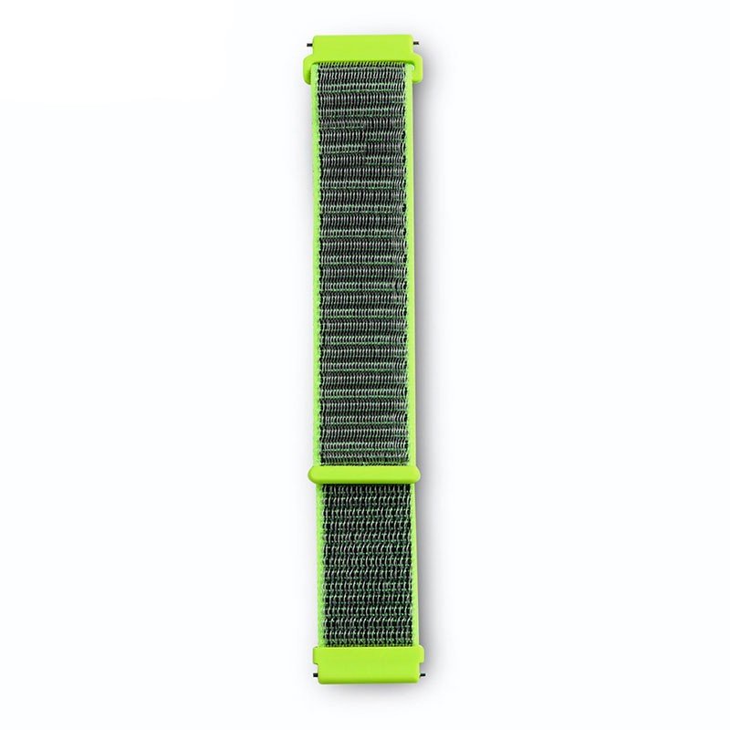 Correa Universal Nailon 22mm para Smartwatch Xiaomi/Amazfit/Samsung/Huawei/Realme/Ticwatch Verde