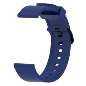 Correa Universal Silicona Gum 20mm para Smartwatch Xiaomi/Amazfit/Samsung/Huawei/Realme/Ticwatch Azul oscuro