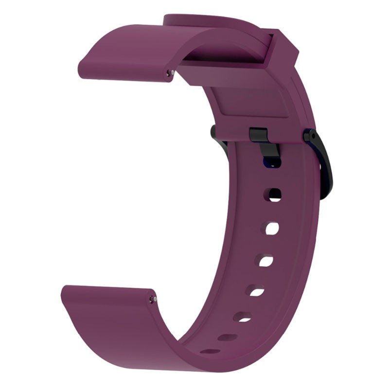 Correa Universal Silicona Gum 20mm para Smartwatch Xiaomi/Amazfit/Samsung/Huawei/Realme/Ticwatch Violeta