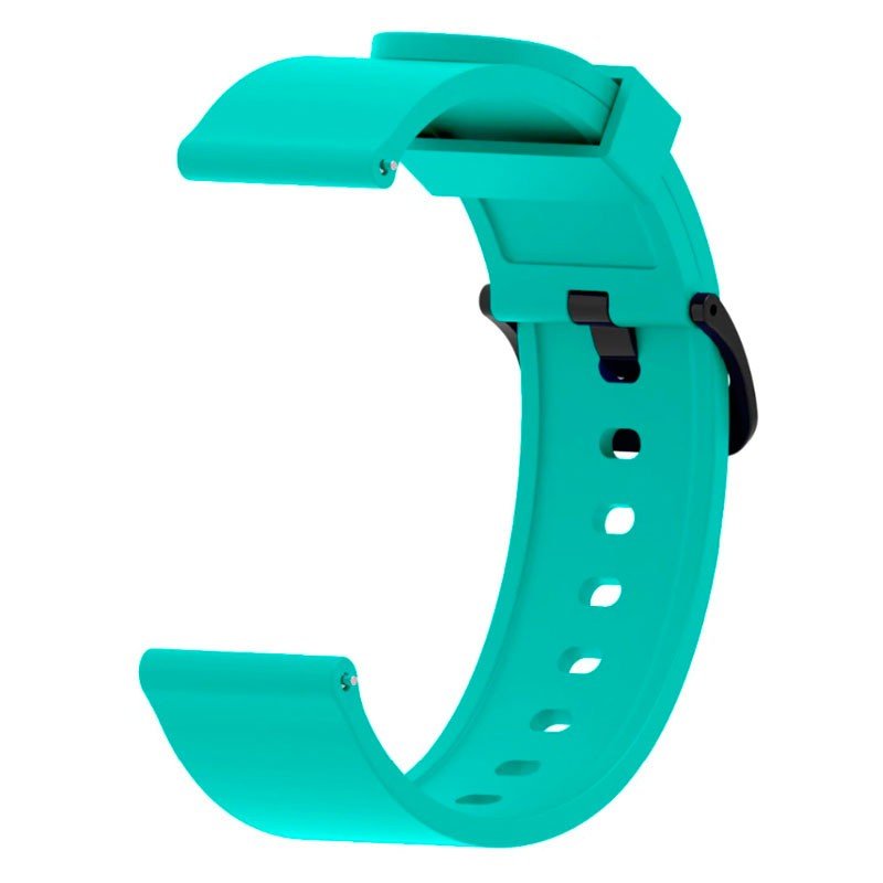 Correa Universal Silicona Gum 20mm para Smartwatch Xiaomi/Amazfit/Samsung/Huawei/Realme/Ticwatch Turquesa