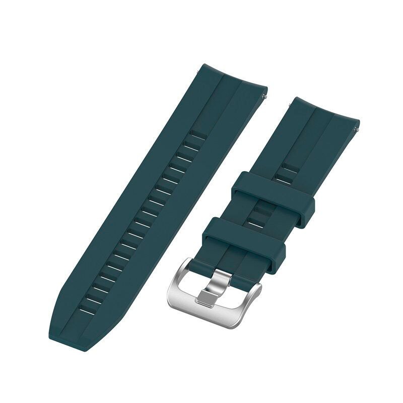 Correa Universal Silicone Rut 20mm para Smartwatch Xiaomi/Amazfit/Samsung/Huawei/Realme/Ticwatch Verde