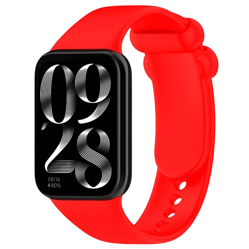 Correa Xiaomi Smart Band 10 Pro / 9 Pro / 8 Pro y Redmi Watch 6 / 6 Active / 6 Lite / 5 / 4 Silicona Rojo