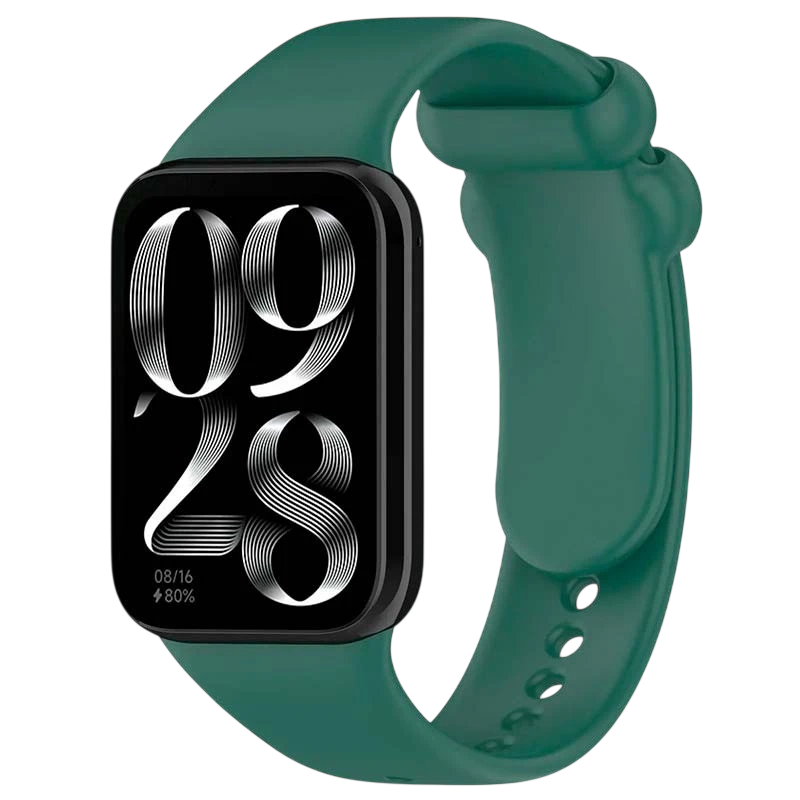 Correa Xiaomi Smart Band 10 Pro / 9 Pro / 8 Pro y Redmi Watch 6 / 6 Active / 6 Lite / 5 / 4 Silicona Verde Oscuro