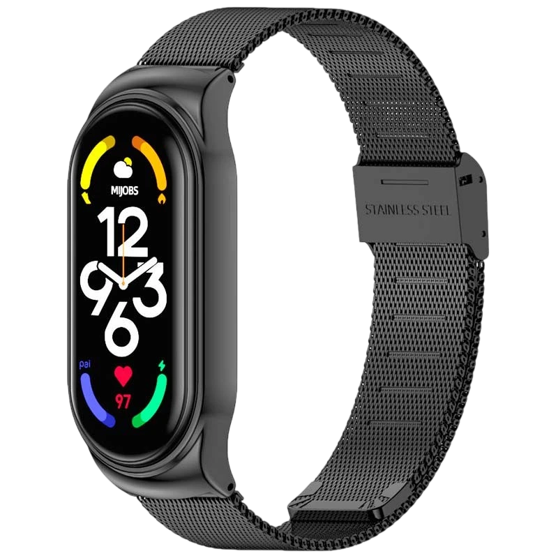 Correa Xiaomi Smart Band 7 Milanesa Clip Negro