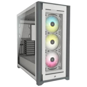 Corsair iCUE 4000X RGB Midi Tower Blanco cristal templado Caja PC
