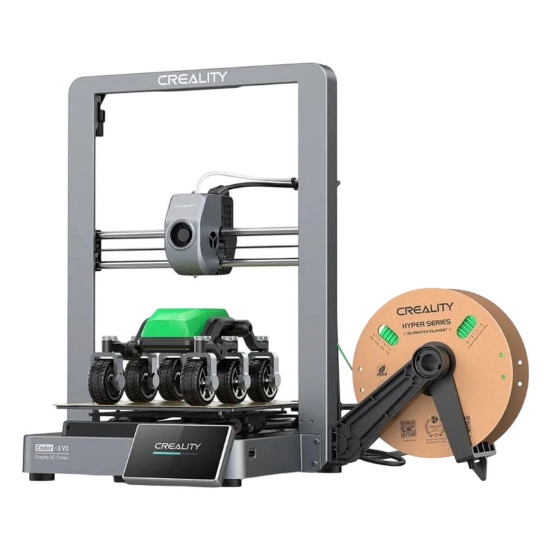 Creality Ender 3 V3 Alta velocidad 600mm/s, Tamaño de impresión 220x220x250mm, Enfriamiento Rápido Negro FDM Impresora 3D