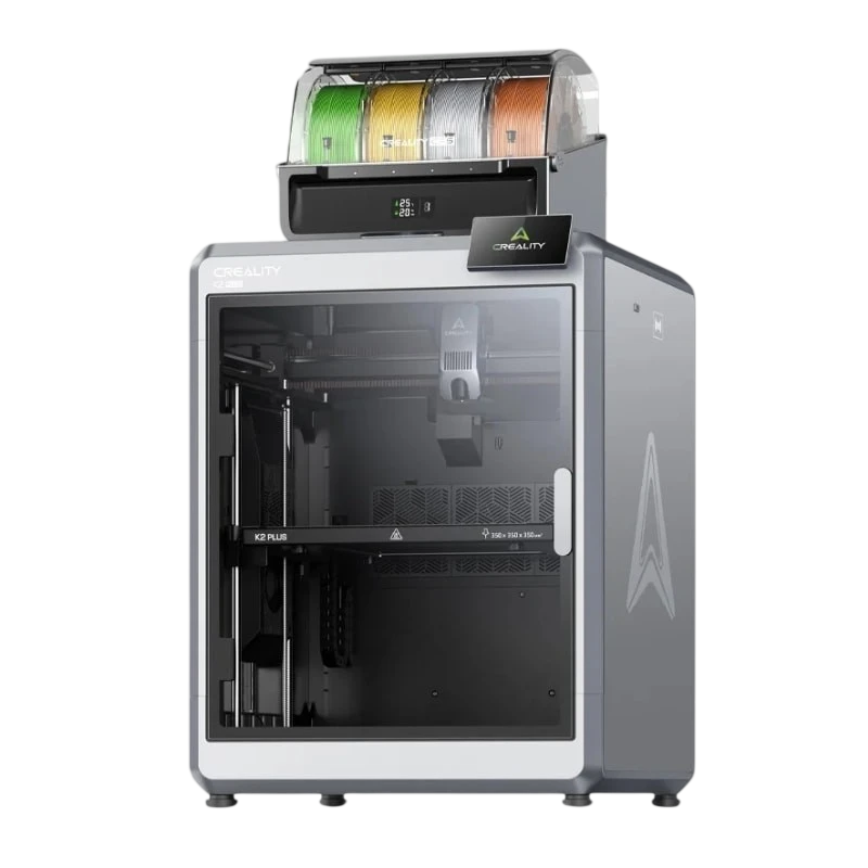 Creality K2 Plus Combo Gran Tamaño Multifilamento hasta 4 CFS (16 colores) Alta velocidad 600mm/s, Tamaño de impresión 350x350x350mm FDM Impresora 3D