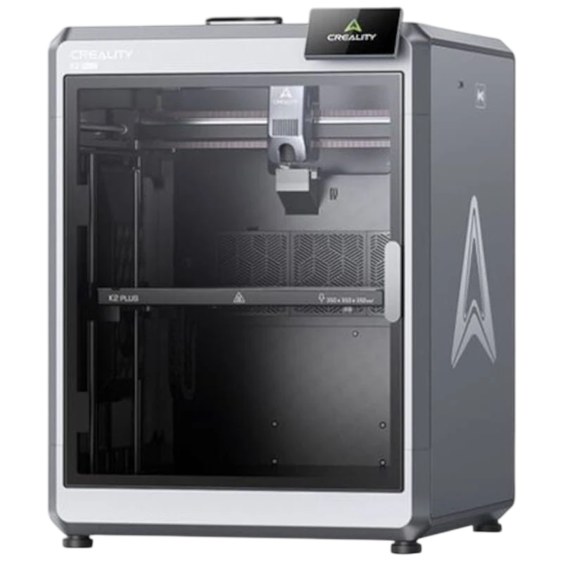 Creality K2 Plus Gran Tamaño Multifilamento hasta 4 CFS (16 colores) Alta velocidad 600mm/s, Tamaño de impresión 350x350x350mm FDM Impresora 3D