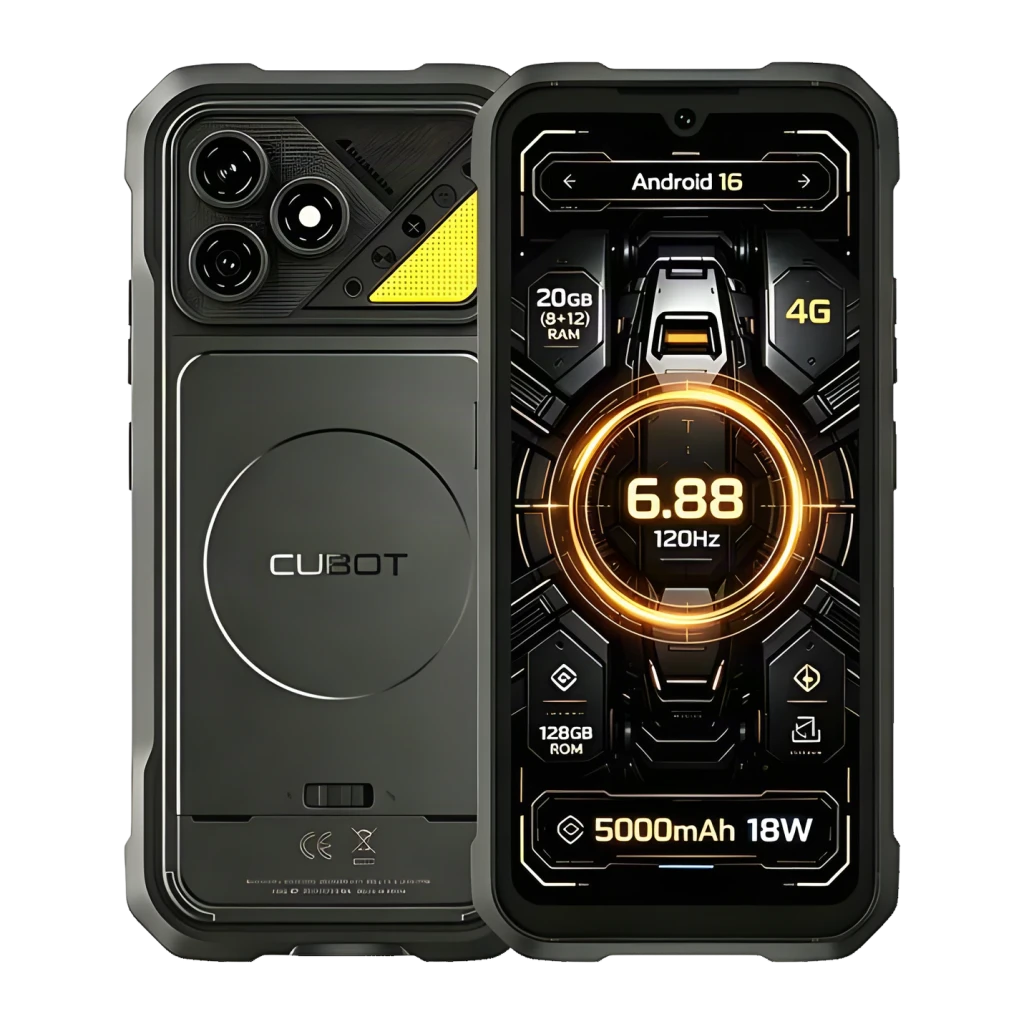 Cubot KingKong Dura 12GB/256GB Negro Rugged IP68/IP69K 6,88 pulgadas 120Hz 64MP 5000mAh 20W NFC