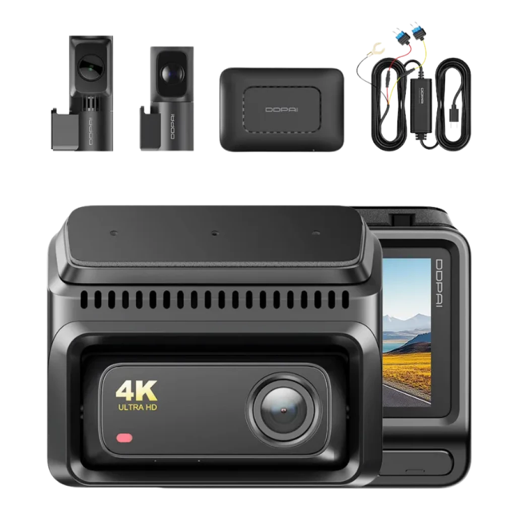 DDPAI Z60T 3CH 4K con módulo 4G WiFi 5GHz HDR visión nocturna modo parking Dashcam