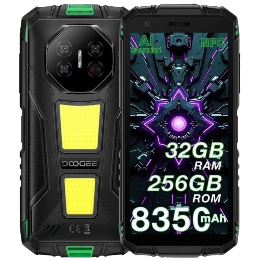 Doogee Fire 3 Max 4G 8GB/256GB Verde con visión nocturna 5,45 pulgadas IPS 48MP 8350mAh 18W NFC