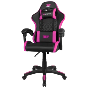 DRIFT DR35 Negro/Rosa 100kg reclinable reposacabezas cojín lumbar Silla gaming